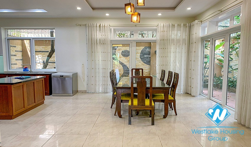 Newly renovated villa for rent in D Ciputra area near UNIS school near walking area and green park
